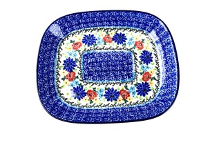 159 Bunzlau Rechthoekige schaal 3264X 159 Schotel rechthoek 22,5x19cm